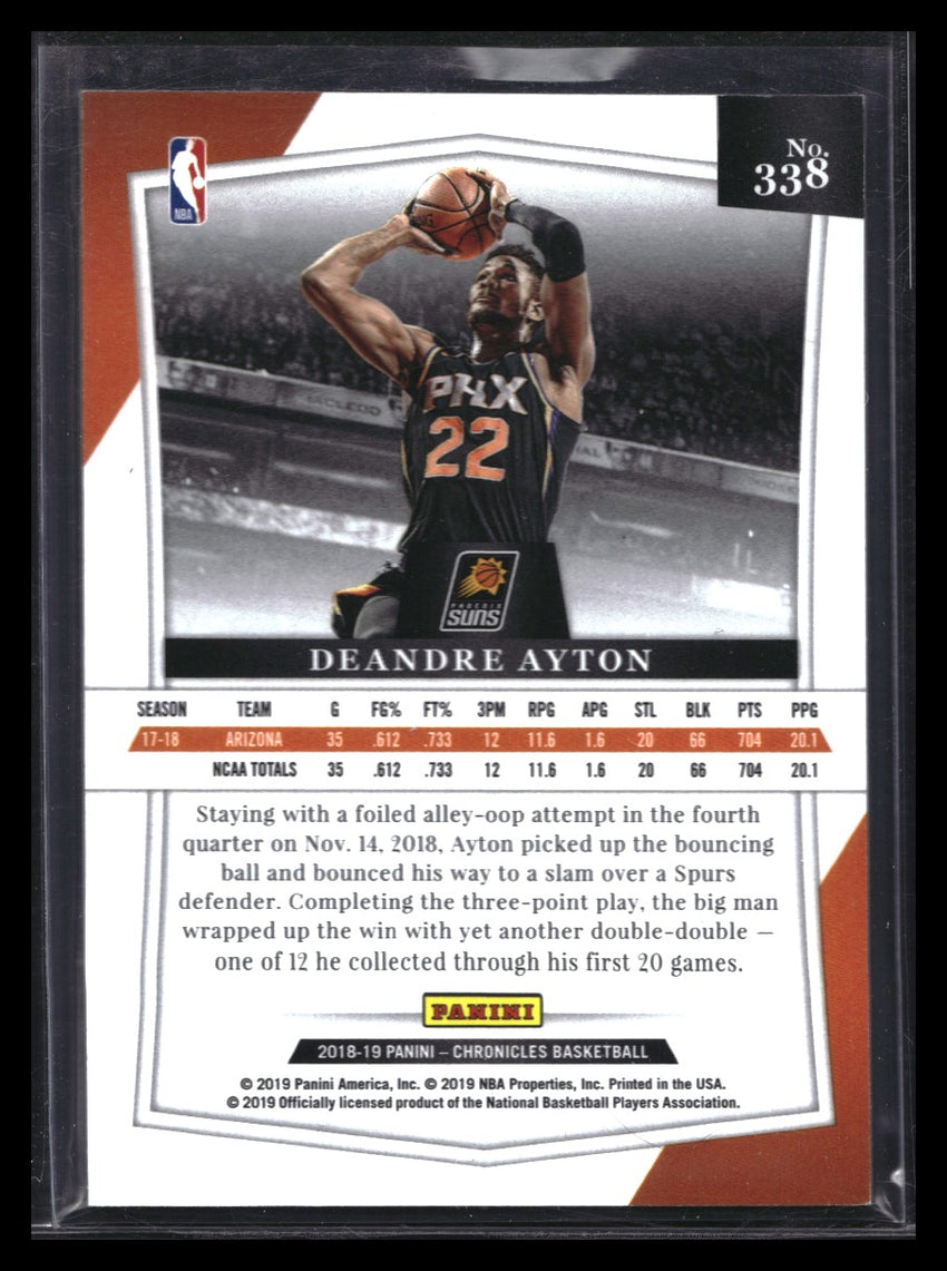 2018-19 Chronicles Deandre Ayton Majestic Orange 36/49