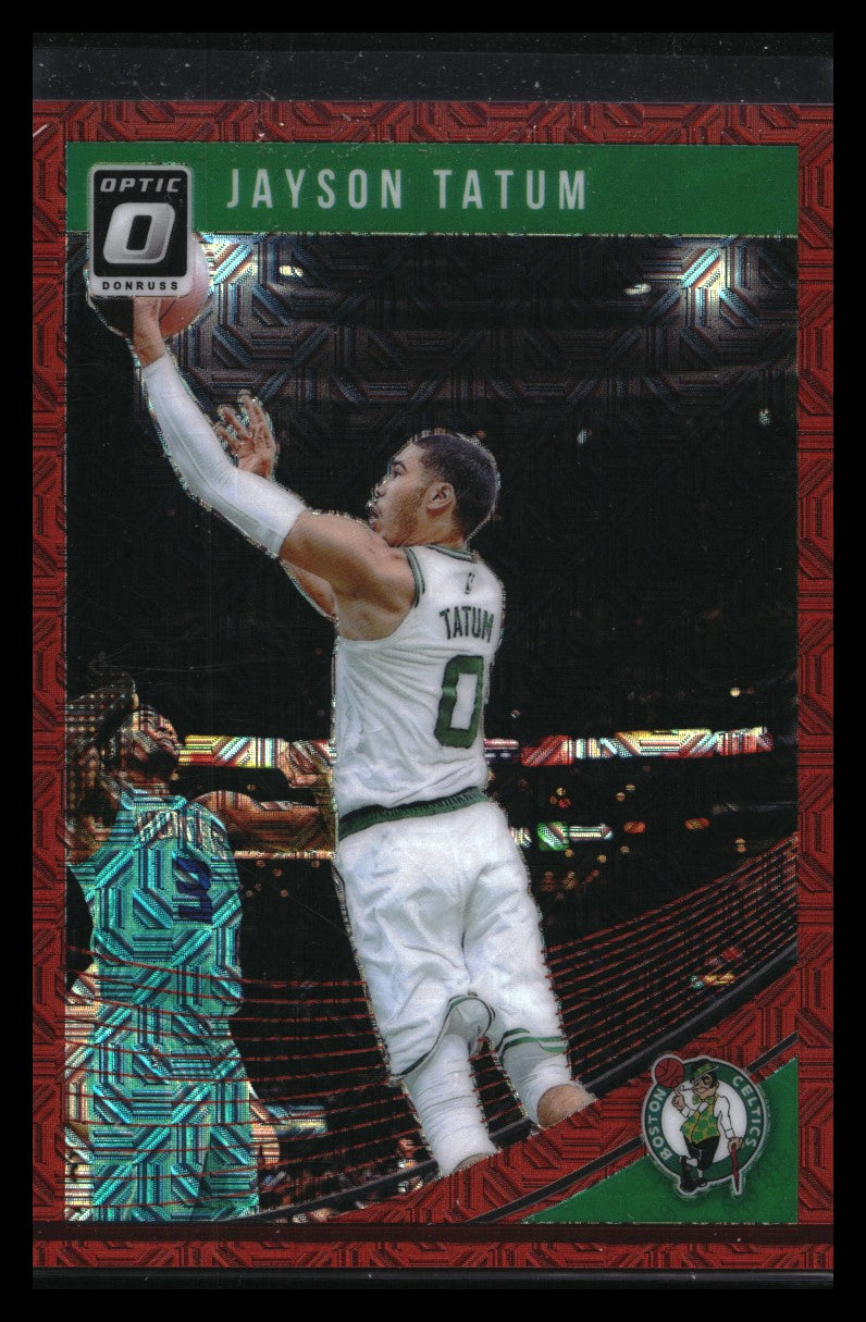 2018-19 Donruss Optic Jayson Tatum Choice Red Mojo 62/88