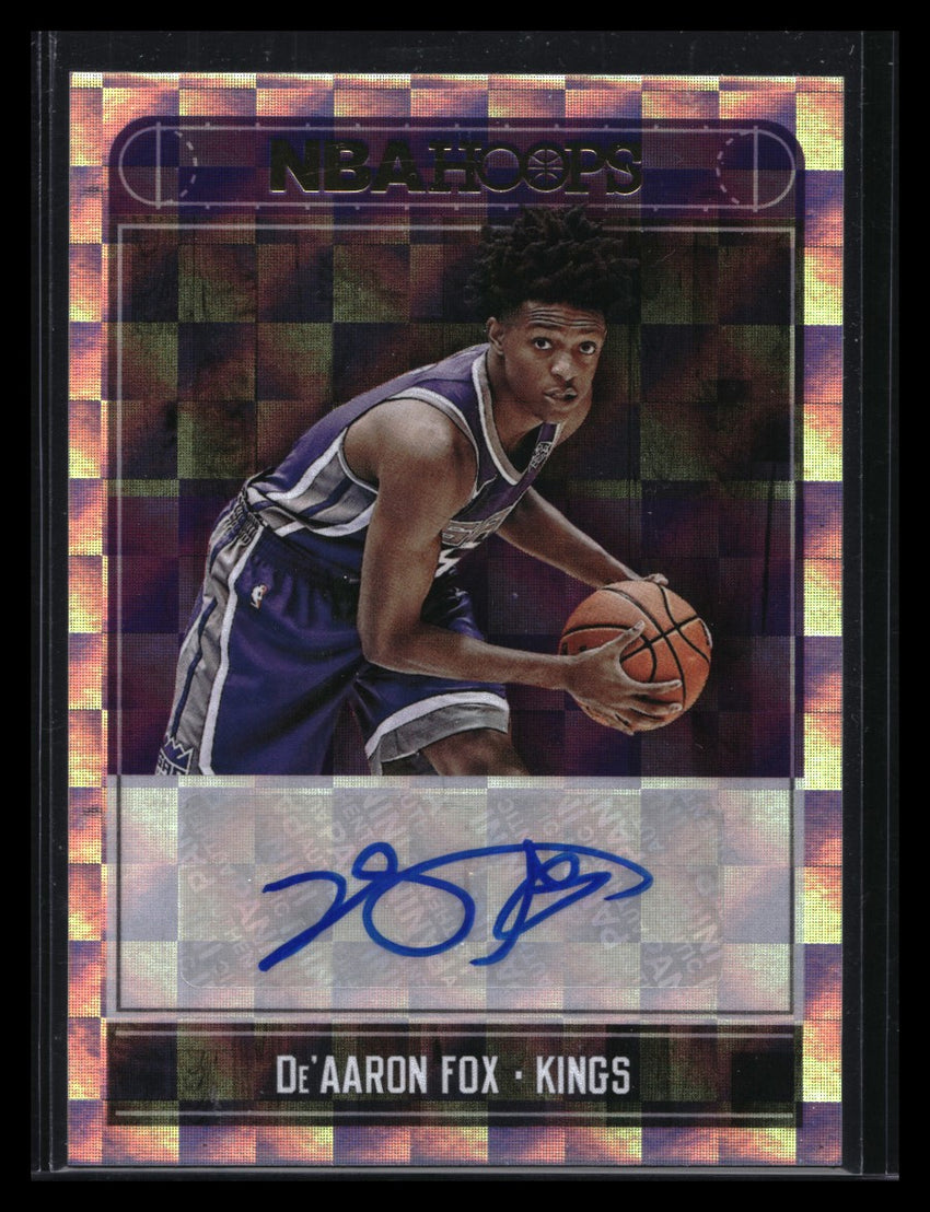 2017-18 Hoops Deaaron Fox Rookie Auto No Daf