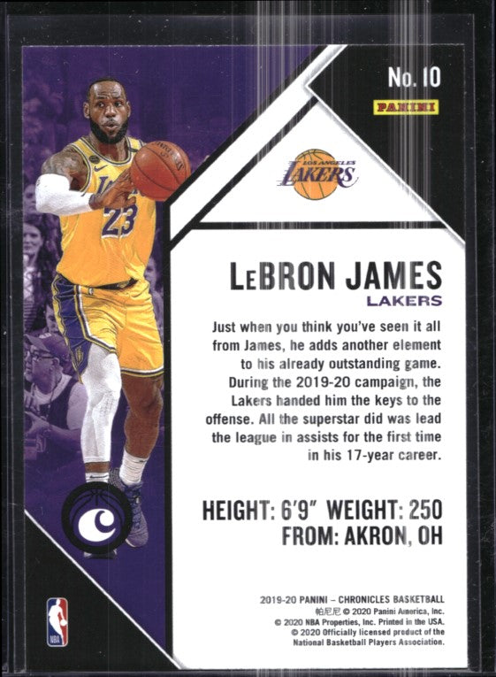 2019-20 Chronicles LEBRON JAMES Base Set Chronicles Bronze #10