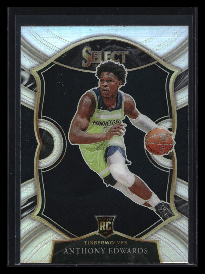 2020-21 Select Anthony Edwards Concourse Silver Prizm Rookie No 61