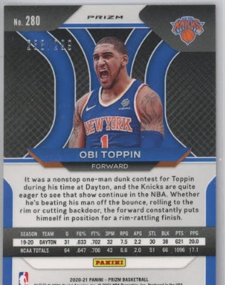 2020-21 Prizm Obi Toppin Rookie Red 233/299
