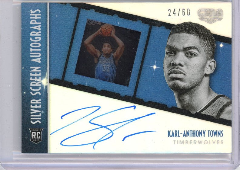 2015-16 Gala Karl-anthony Towns Silver Screen Rookie Auto 24/60