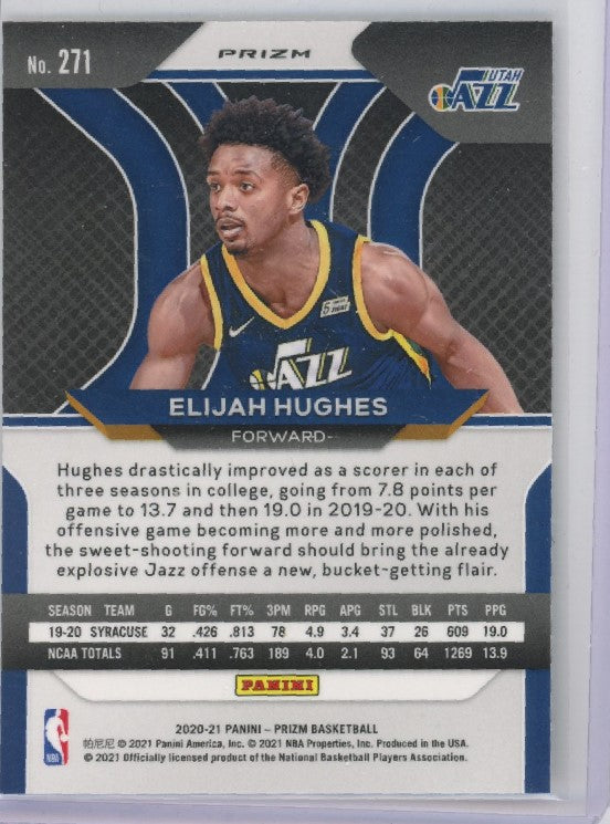 2020-21 Prizm ELIJAH HUGHES Rookie Silver Prizm #271