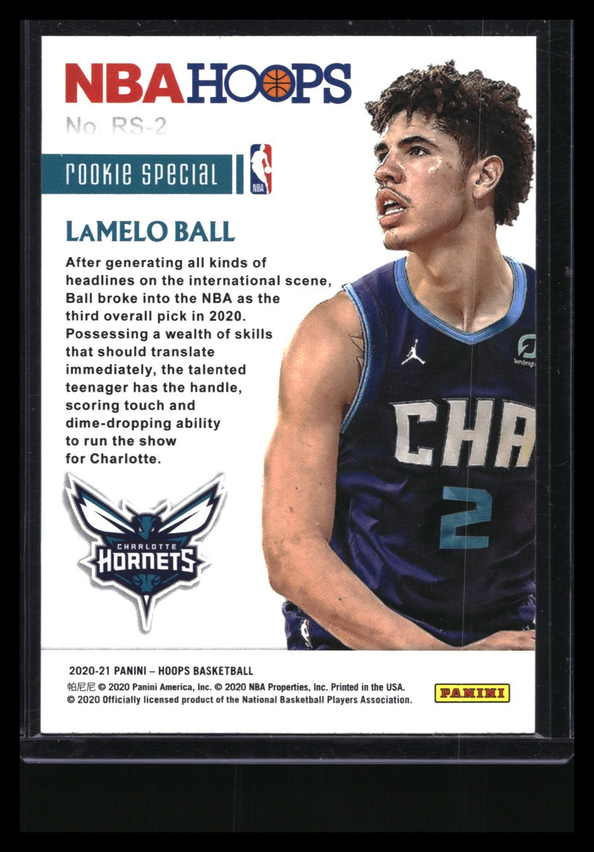 2020-21 Hoops Lamelo Ball Rookie Special Holo No 2