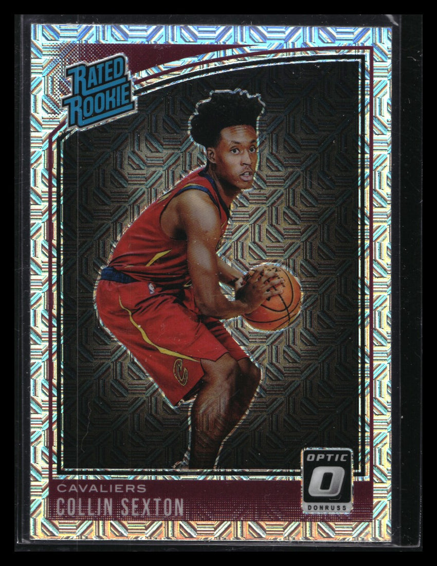 2018-19 Donruss Optic COLLIN SEXTON Rated Rookie Choice Silver Mojo #180