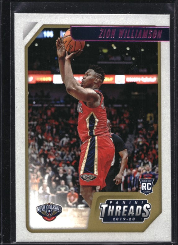 2019-20 Chronicles ZION WILLIAMSON Threads Rookie Pink #78