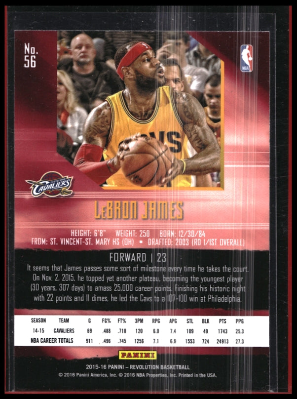 2015-16 Revolution LEBRON JAMES Base #56