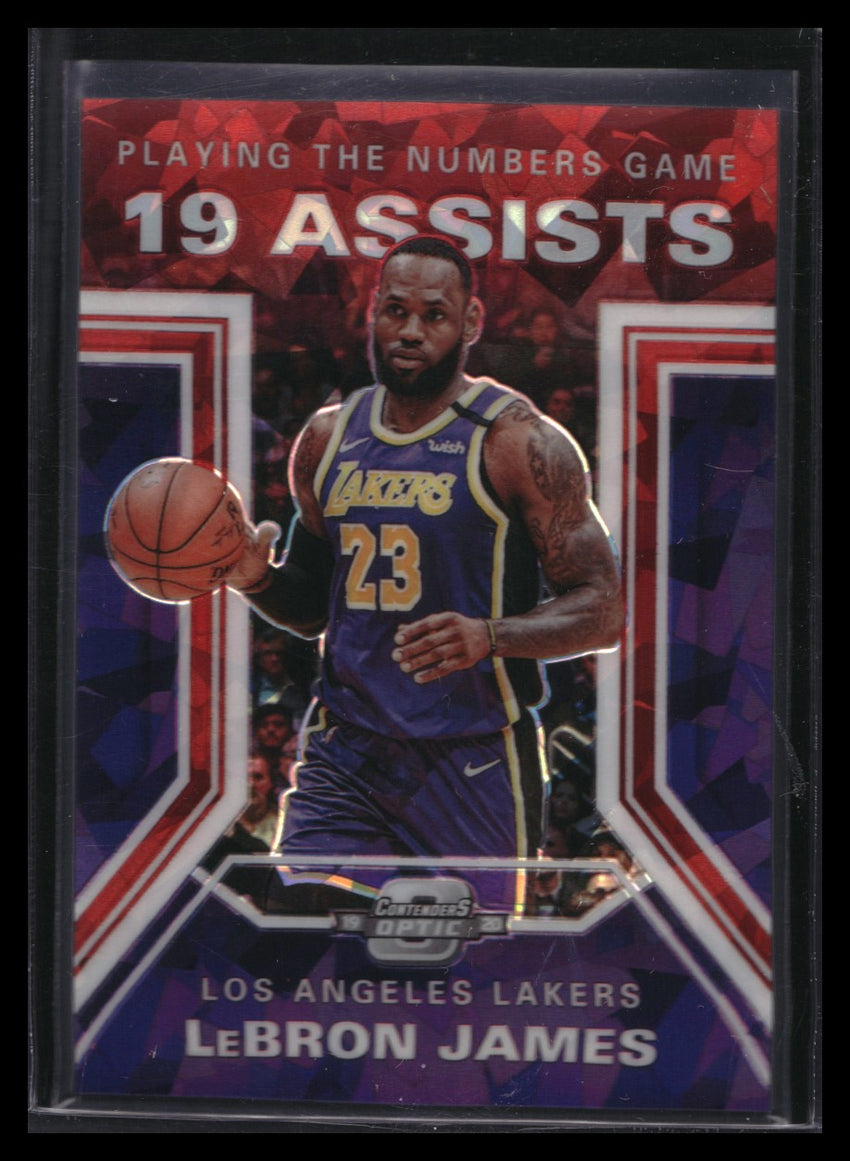 2019-20 Contenders Optic Lebron James Playing Numbers Game Red Ice No 22