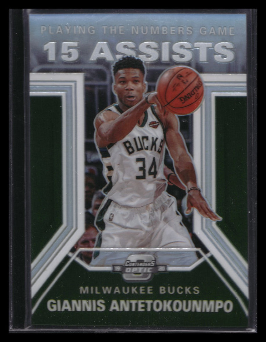 2019-20 Contenders Optic GIANNIS ANTETOKOUNMPO Playing Numbers Game Silver #26