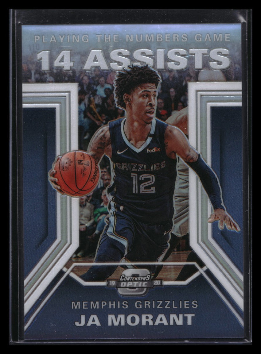 2019-20 Contenders Optic Ja Morant Playing Numbers Game Rookie Silver Prizm No 27