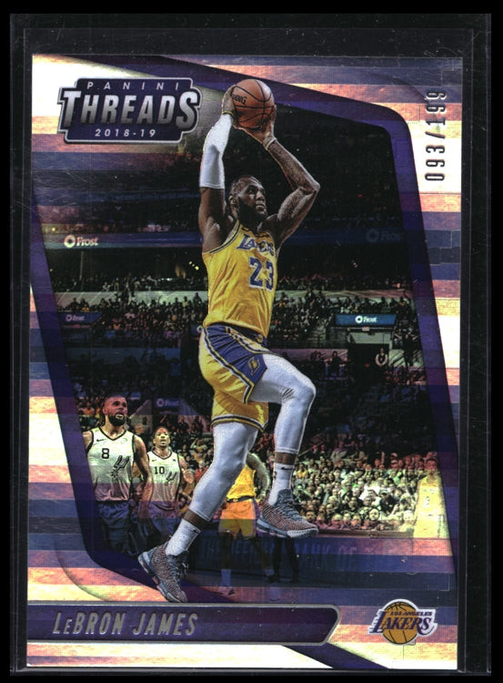 2018-19 Threads Lebron James Premium Silver 93/199