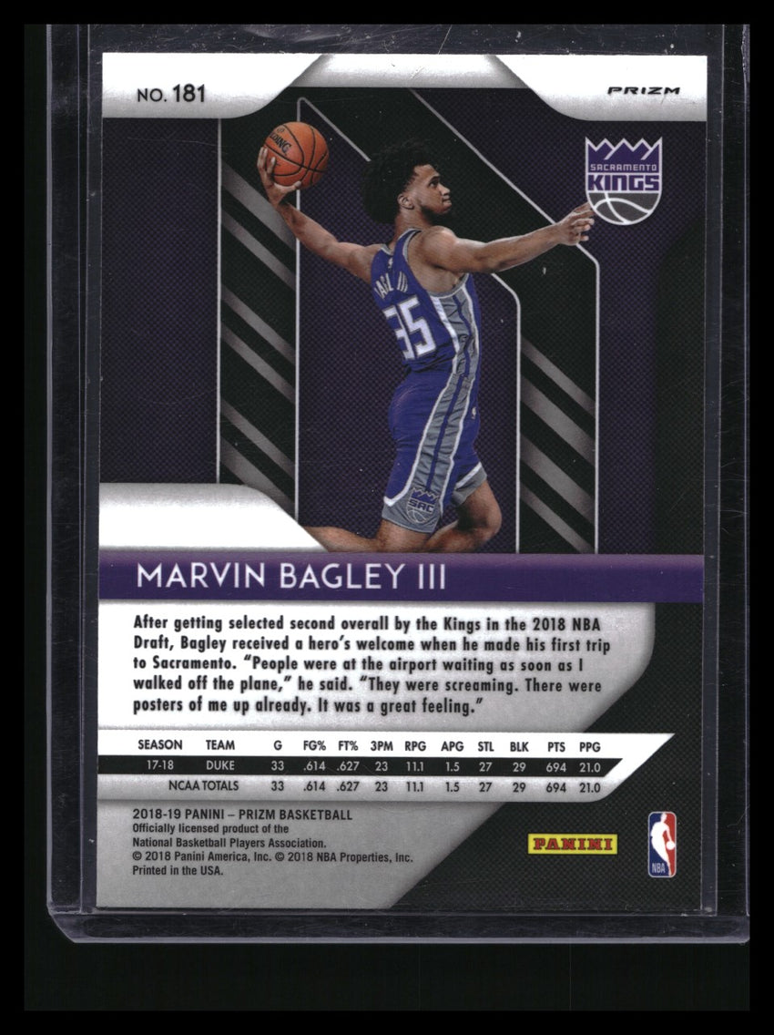 2018-19 Prizm MARVIN BAGLEY III Rookie Silver #181