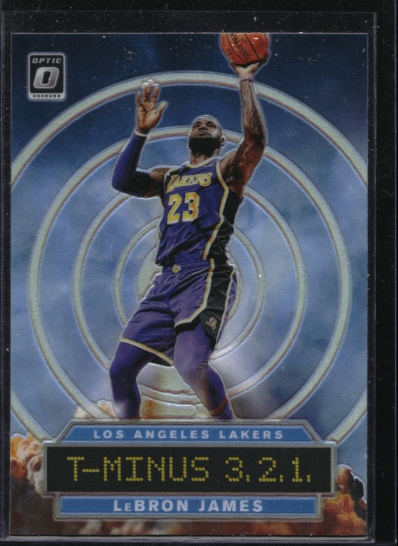 2019-20 Donruss Optic LEBRON JAMES T-Minus 3.2.1 Holo Silver #9
