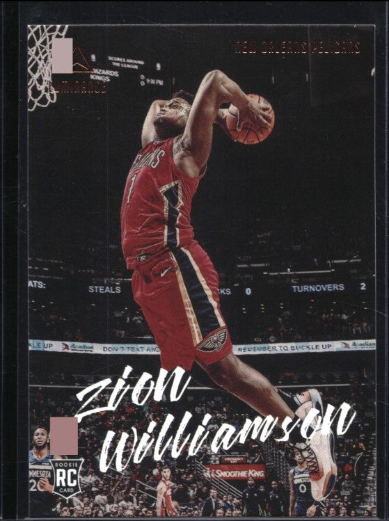 2019-20 Chronicles Zion Williamson Luminance Rookie Bronze No 143