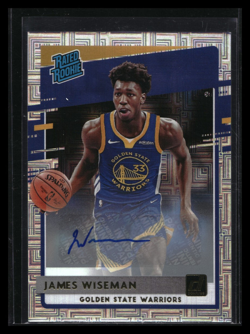 2020-21 Donruss James Wiseman Rated Rookie Signatures Auto Choice No 226 B