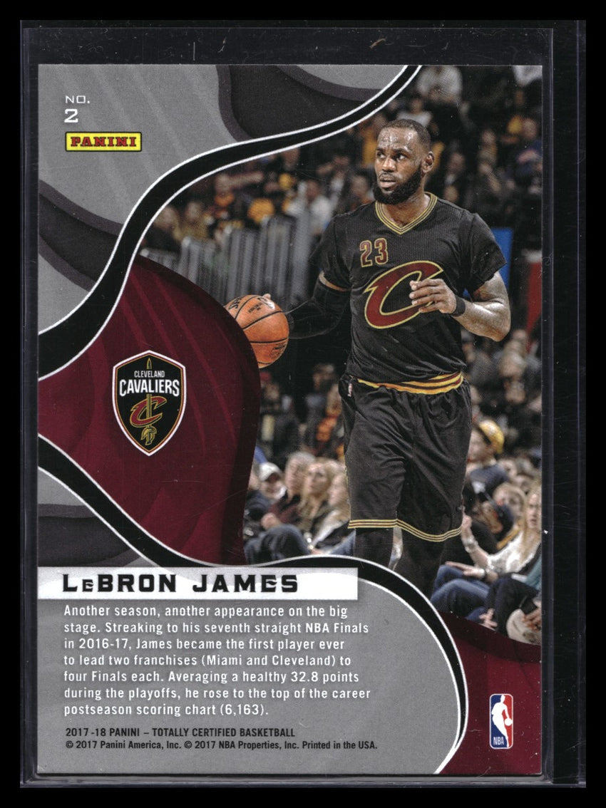 2017-18 Totally Certified Lebron James The Mighty Sp No 2