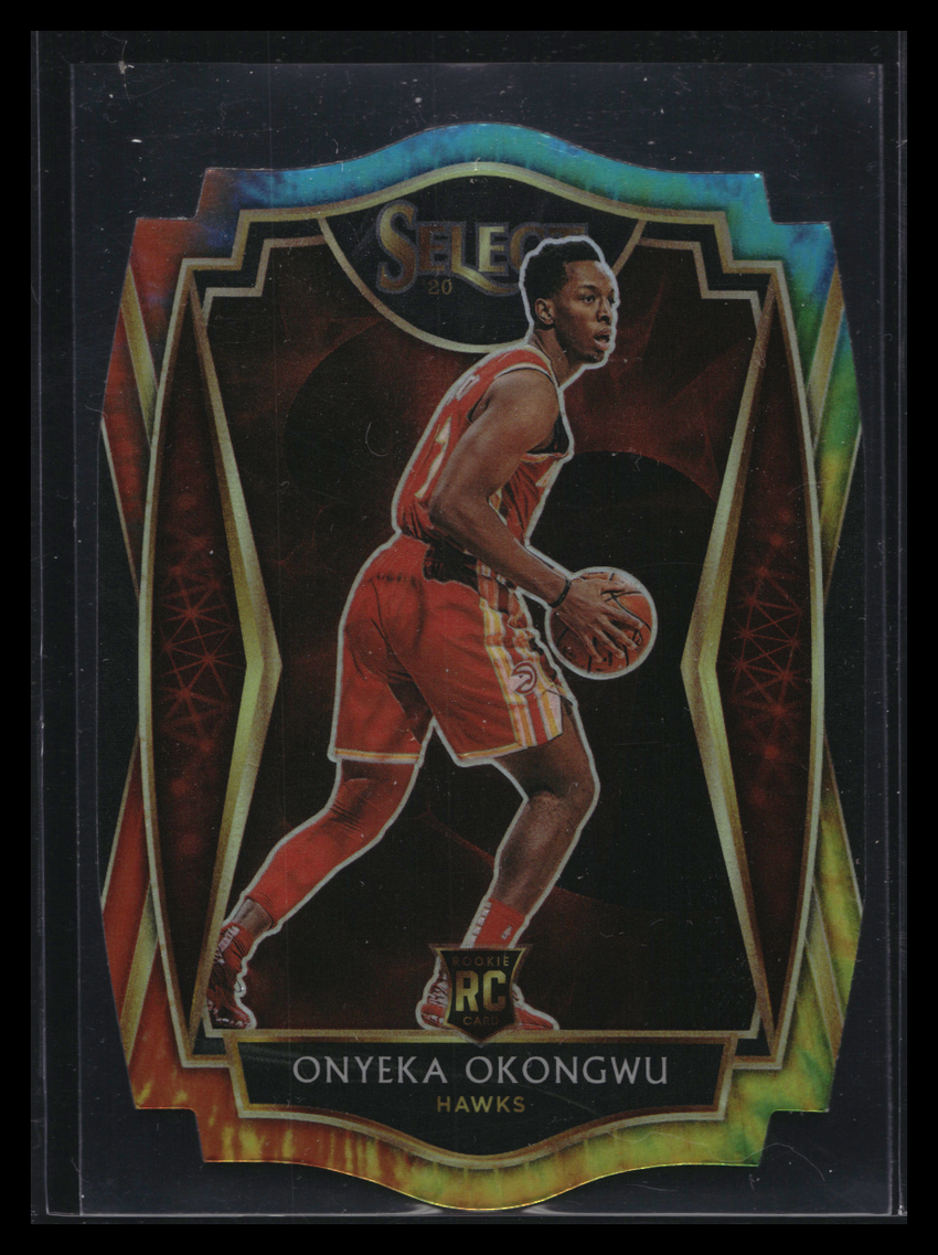 2020-21 Select Onyeka Okongwu Premier Level Rookie Die-cut Tie-dye 5/25