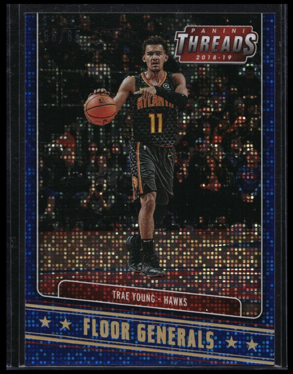 2018-19 Threads Trae Young Floor Generals Dazzle Blue 56/85