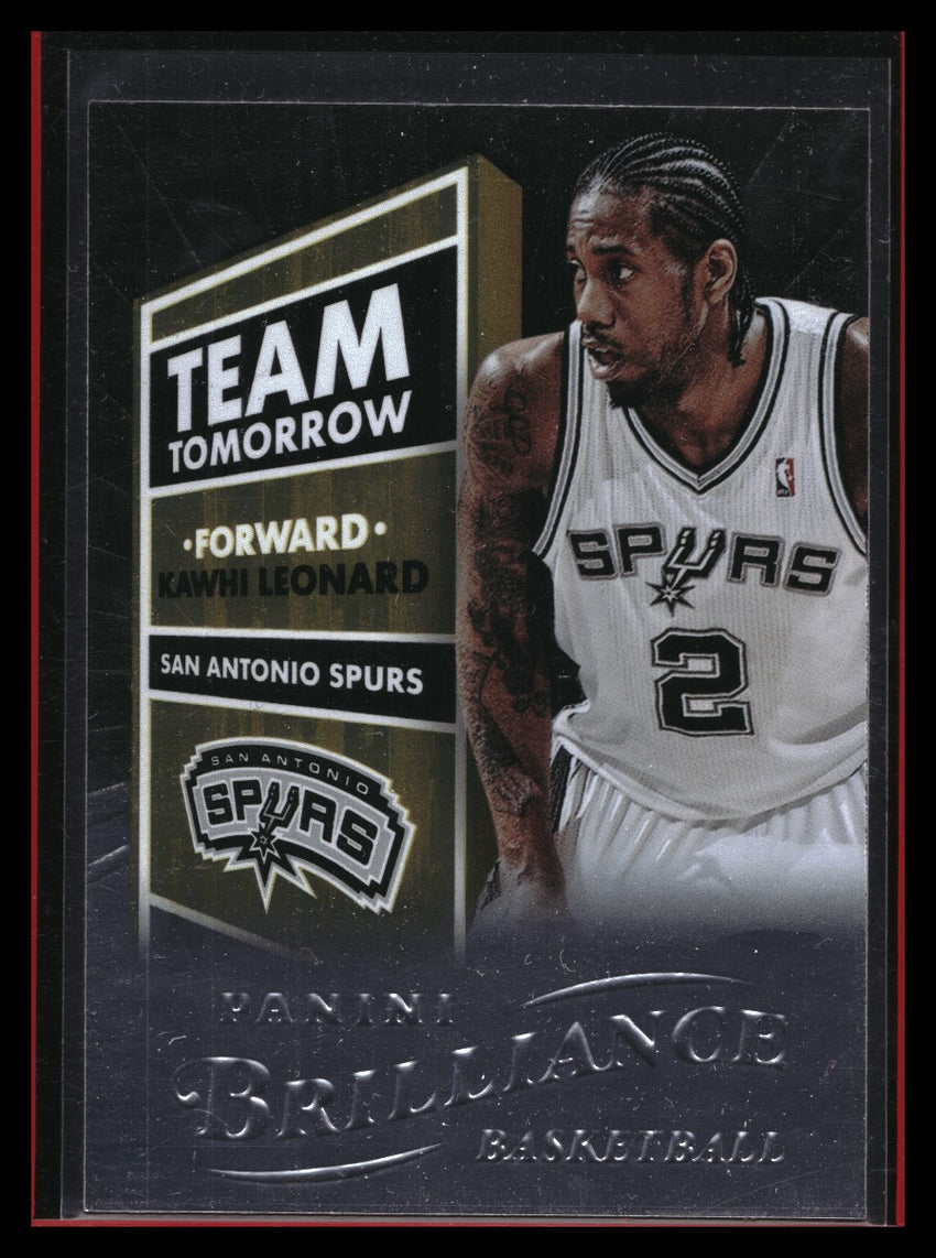2012-13 Brilliance Kawhi Leonard Team Tomorrow Rookie No 10
