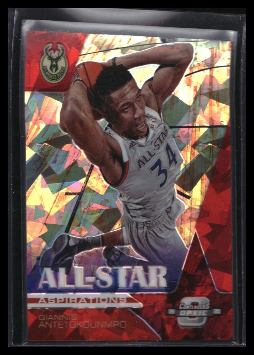 2019-20 Contenders Optic GIANNIS ANTETOKOUNMPO All-Star Aspirations Red Ice #18