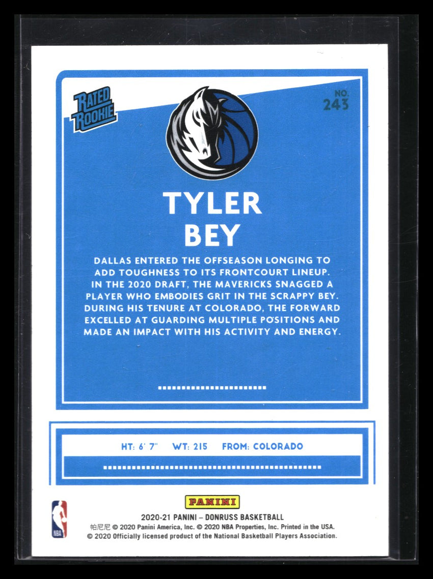 2020-21 Donruss Tyler Bey Choice Rated Rookie Gold Infinite 4/10