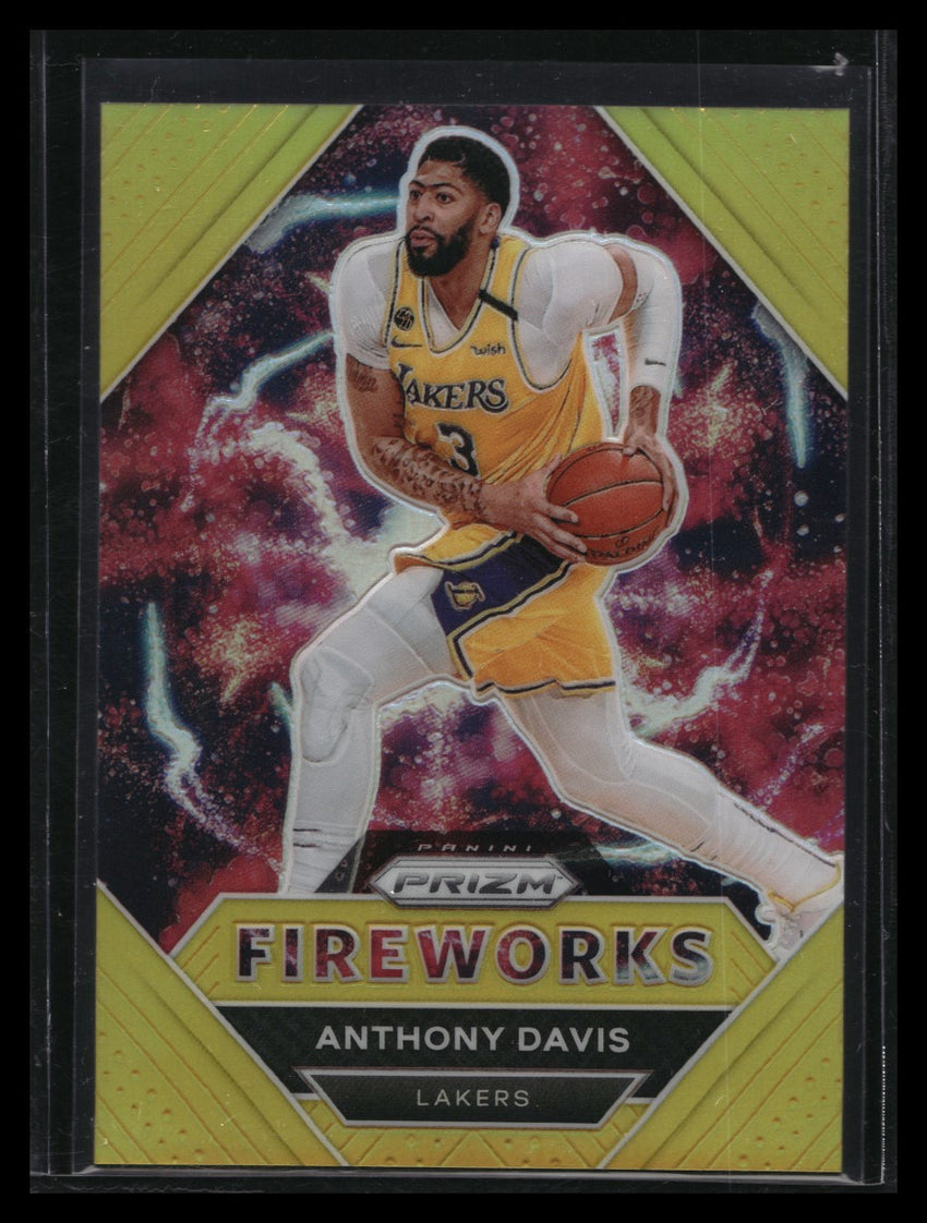 2020-21 Prizm Anthony Davis Fireworks Gold 2/10