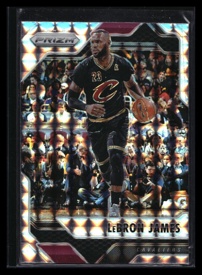 2016-17 Prizm Lebron James Mosaic Silver No 64