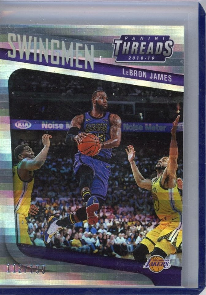 2018-19 Threads Lebron James Swingmen Premium Silver 112/199