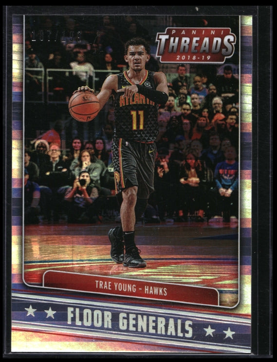 2018-19 Threads Trae Young Floor Generals Rookie Premium Silver 187/199