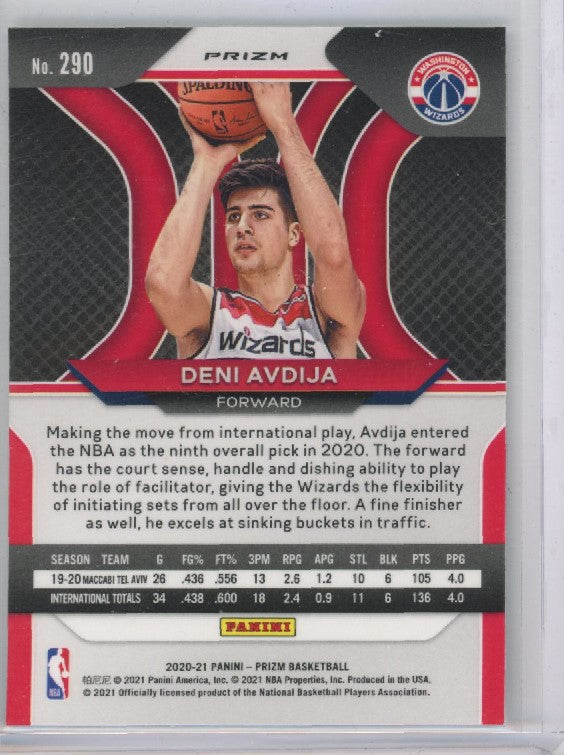 2020-21 Prizm Deni Avdija Rookie Silver Prizm No 290