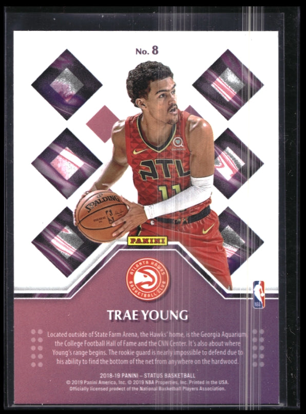 2018-19 Status TRAE YOUNG Rookie Credentials Green #8