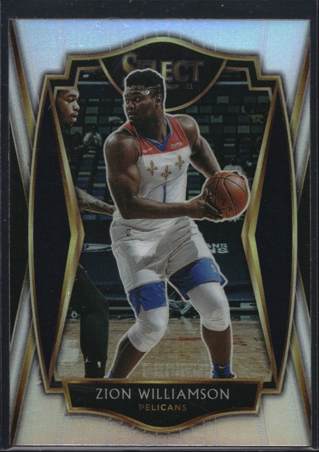 2020-21 Select ZION WILLIAMSON Premier Level Prizm Silver #126