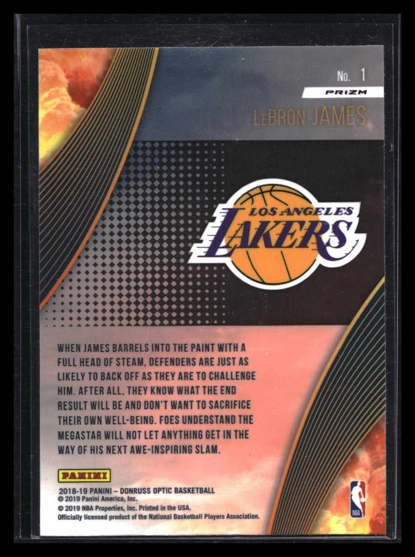 2018-19 Donruss Optic LEBRON JAMES All Clear For Takeoff Holo Silver #1
