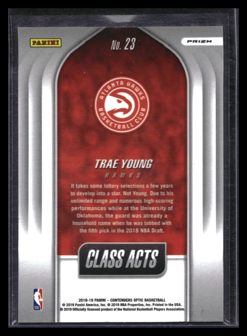 2018-19 Contenders Optic TRAE YOUNG Class Acts Rookie Silver #23