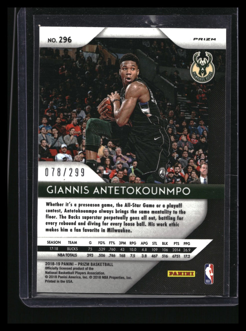 2018-19 Prizm Giannis Antetokounmpo Red 78/299