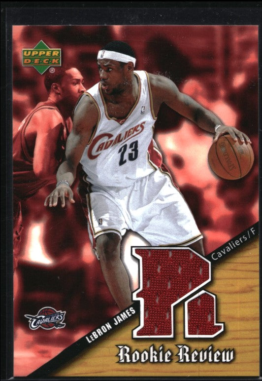 2004-05 Upper Deck Lebron James Rookie Review Relic No Lj