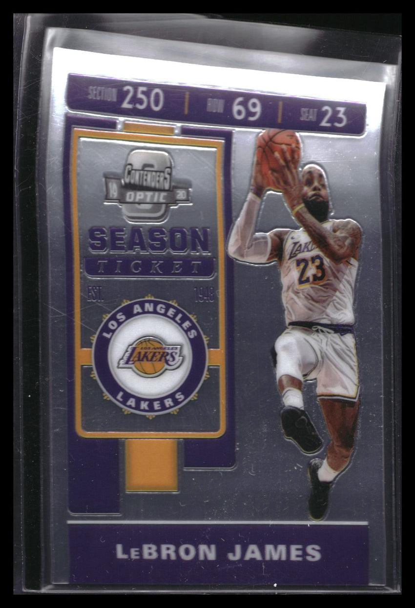 2019-20 Contenders Optic LEBRON JAMES Season Ticket Base #88