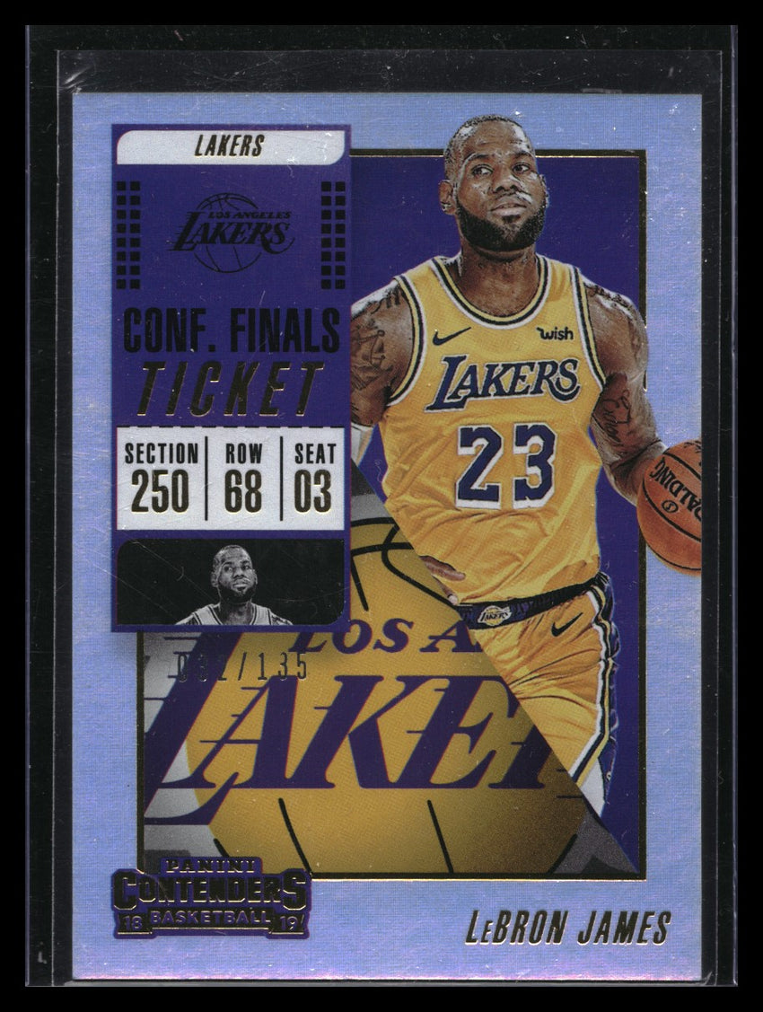 2018-19 Contenders Lebron James Conference Finals Ticket 32/135