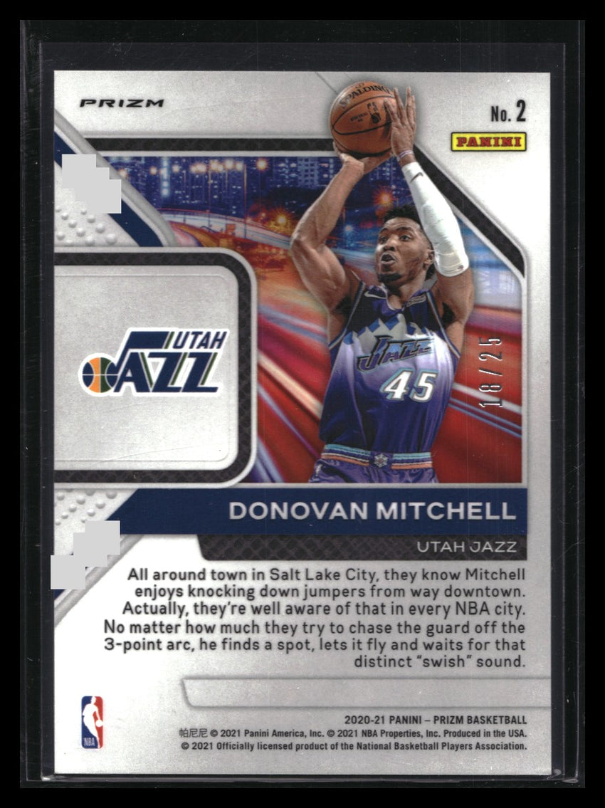 2020-21 Prizm Donovan Mitchell Downtown Bound Mojo 18/25