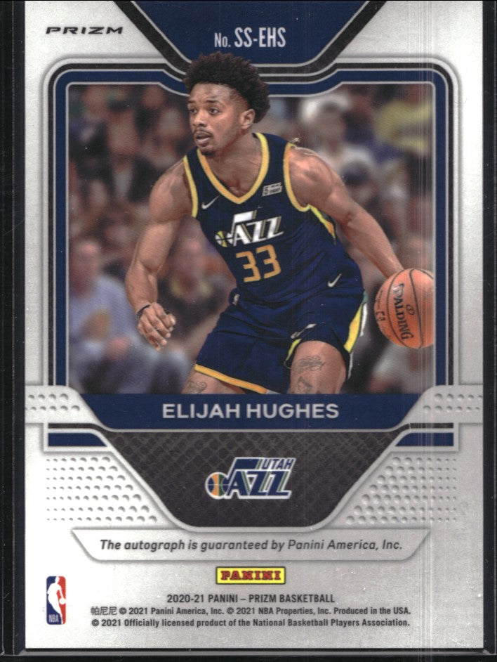 2020-21 Prizm ELIJAH HUGHES Sensational Signatures Rookie Auto Silver #EHS