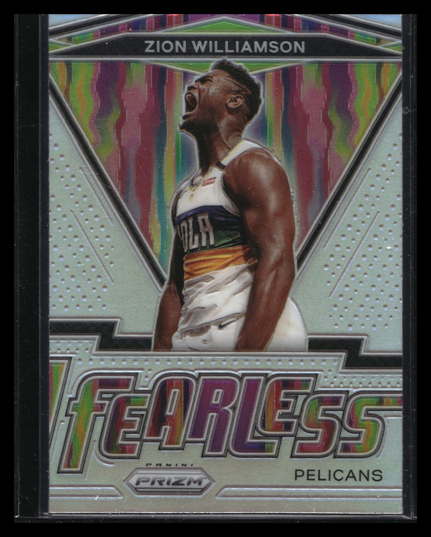 2020-21 Prizm ZION WILLIAMSON Fearless Silver Prizm #7