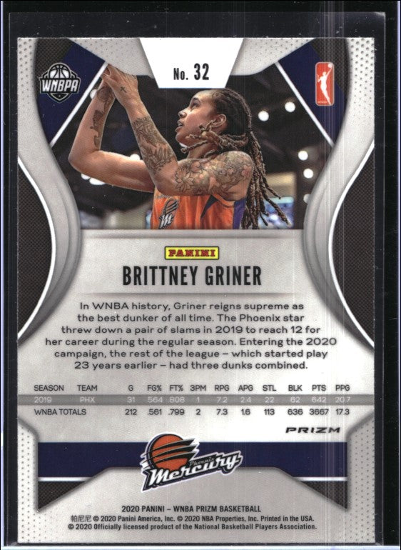 2020 WNBA Prizm BRITTNEY GRINER Ruby Wave #32