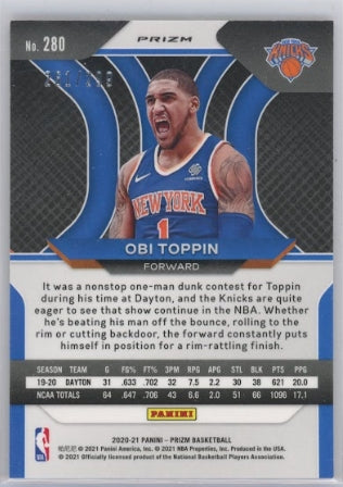 2020-21 Prizm Obi Toppin Rookie Red 261/299