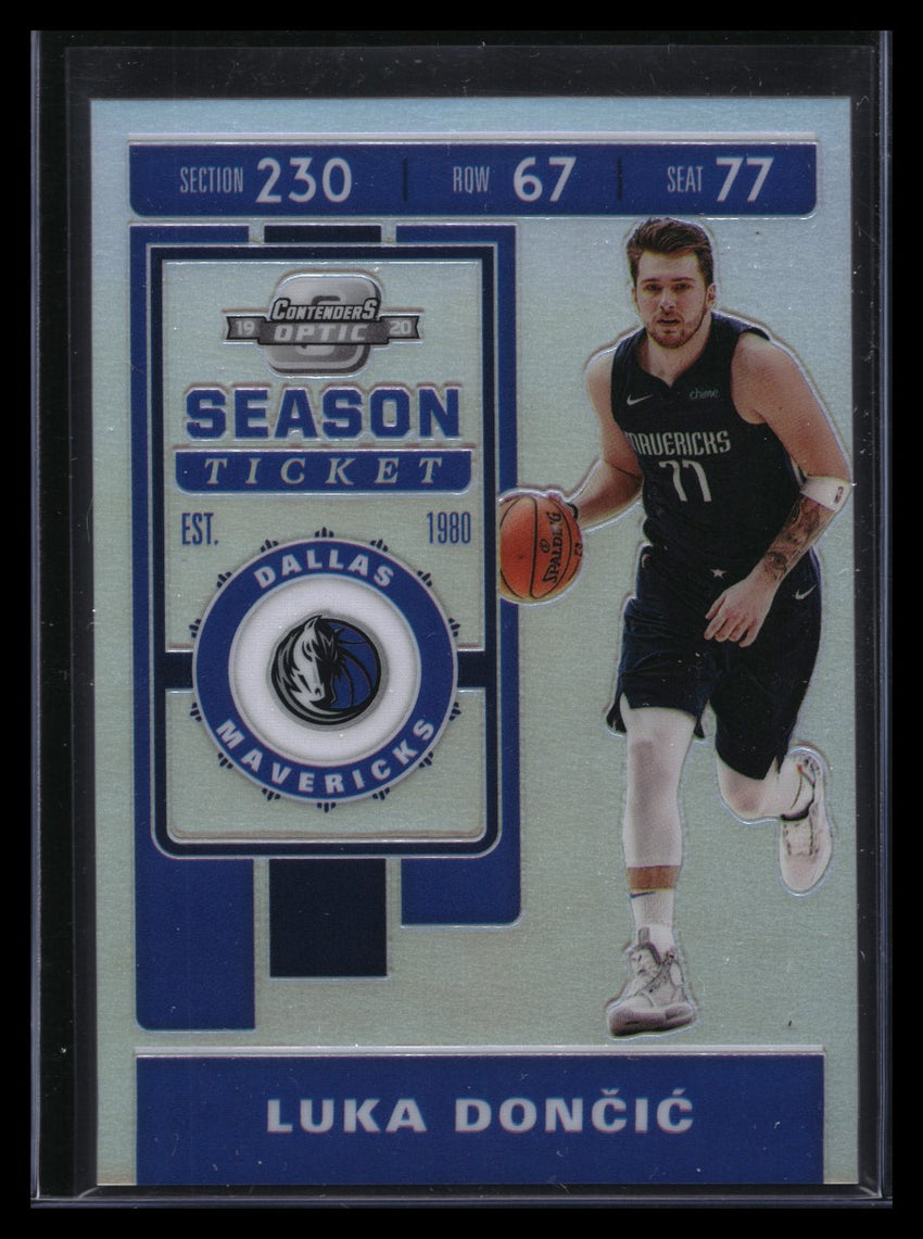 2019-20 Contenders Optic LUKA DONCIC Season Ticket Silver Prizm #34