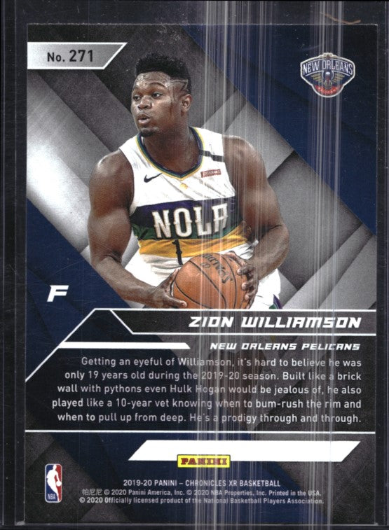 2019-20 Chronicles ZION WILLIAMSON XR Rookie Pink #271