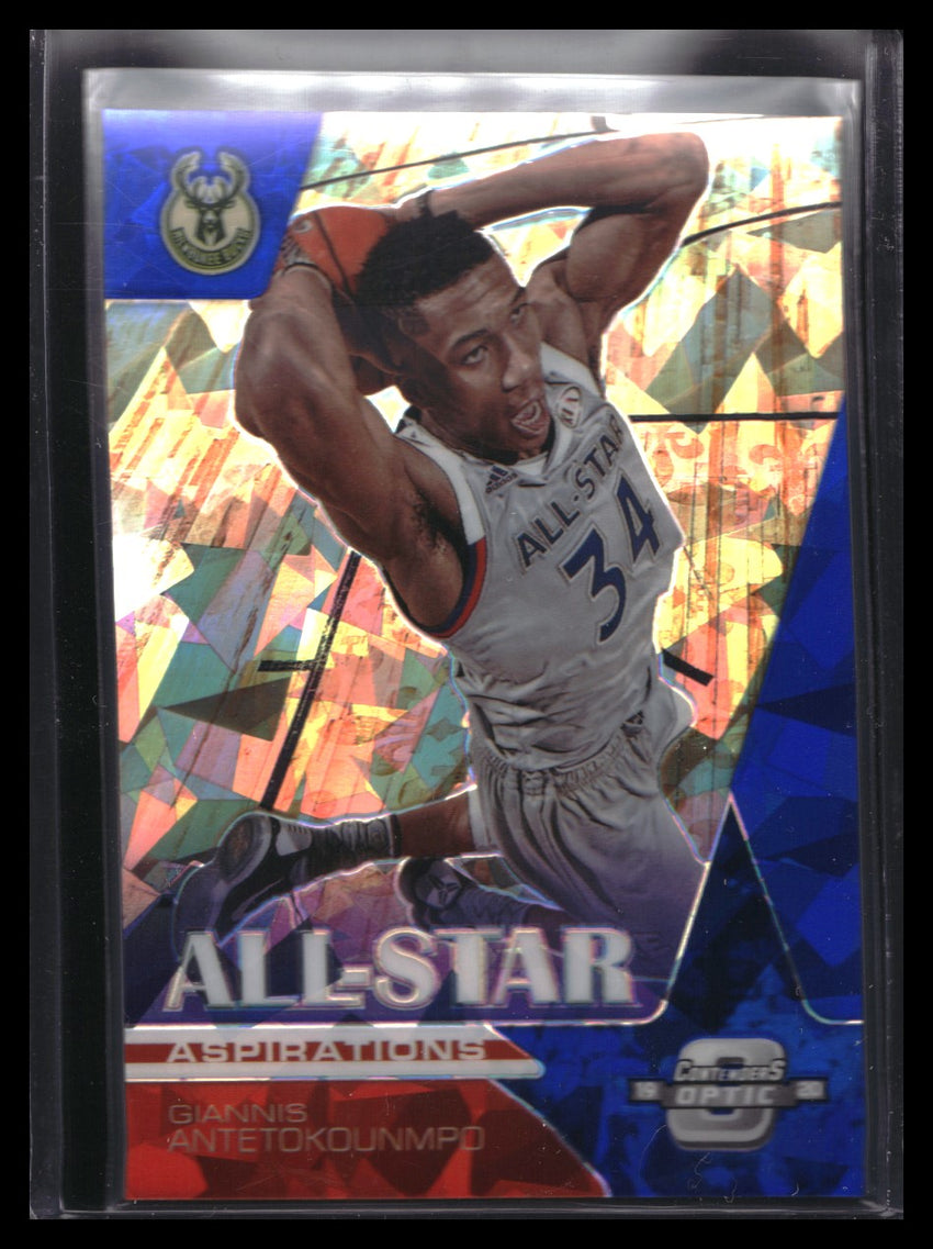 2019-20 Contenders Optic GIANNIS ANTETOKOUNMPO All-Star Aspirations Blue Ice #18