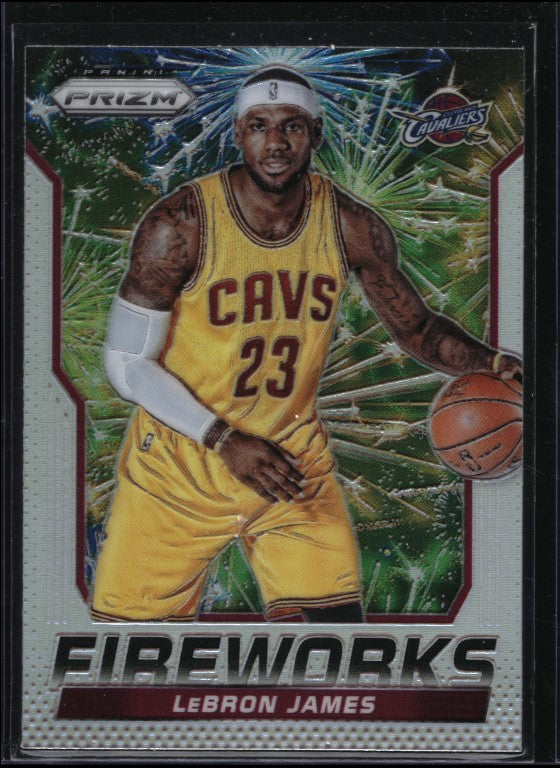 2014-15 Prizm Lebron James Fireworks Silver No 4