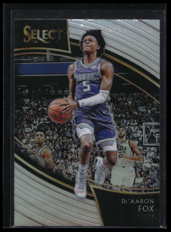 2018-19 Select Deaaron Fox Courtside Silver Prizm Sp No 268