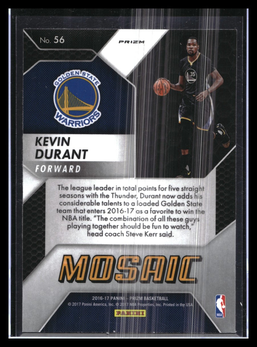 2016-17 Prizm KEVIN DURANT Mosaic Silver #56